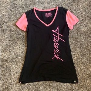Kevin Harvick pink and black shirt